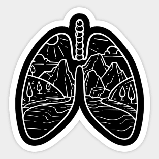 Nature Lungs Sticker